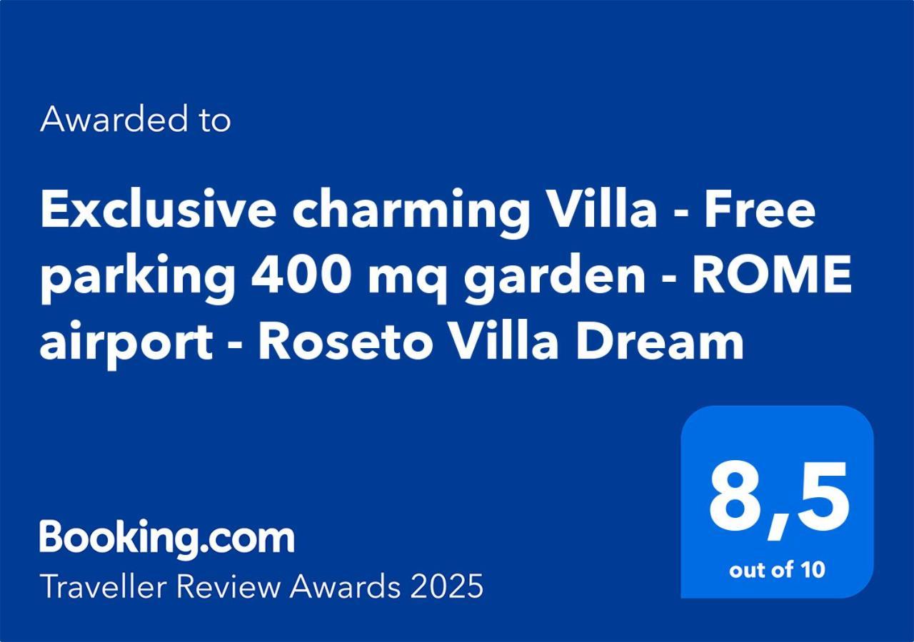 Exclusive Charming Villa - Free Parking 400 Mq Garden - Rome Airport - Roseto Villa Dream Fregenae Exterior photo